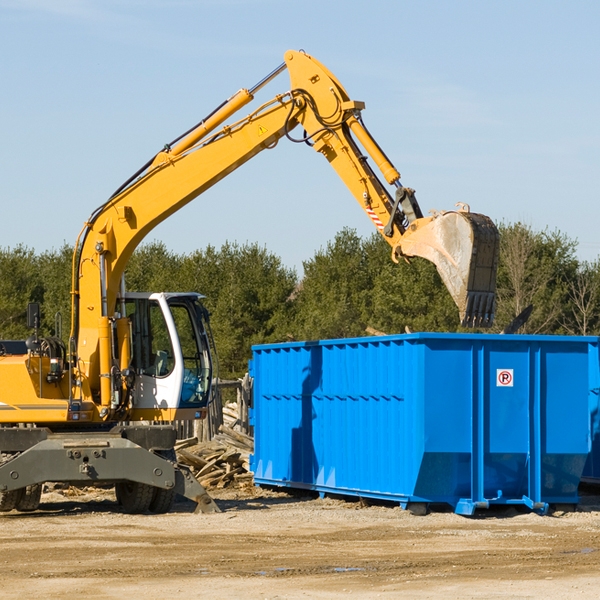 what size residential dumpster rentals are available in Cheneyville LA